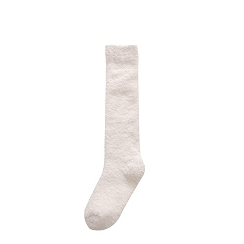 Kuschelsocken Damen 39-42,Kuschelsocken 3 Paar Weiß Einfarbig Kniestrümpfe Damen Kuschelige Korallen Fleece Strümpfe Warme Winter Flauschige Socken Weiche Bettsocken Thermische Oberschenkel Hohe Kuschelsocken Damen 39-42,Kuschelsocken 3 Paar Weiß Einfarbig Kniestrümpfe Damen Kuschelige Korallen Fleece Strümpfe Warme Winter Flauschige Socken Weiche Bettsocken Thermische Oberschenkel Hohe von LCDIUDIU