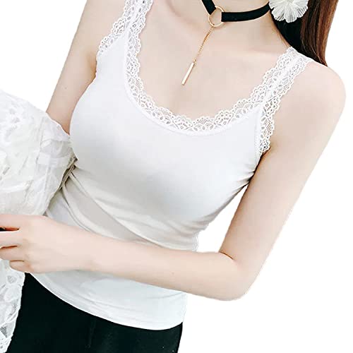 LCDIUDIU Onderhemd Voor Dames,Shapewear-Unterhemd Für Damen, Schwarze Spitze, Warmes Velet-Unterhemd, Tanktop, Nahtloses Leibchen, Thermo-Unterwäsche, Bügel-BH, Formendes Hemd, Damenoberteil, Weiß, S LCDIUDIU Onderhemd Voor Dames,Shapewear-Unterhemd Für Damen, Schwarze Spitze, Warmes Velet-Unterhemd, Tanktop, Nahtloses Leibchen, Thermo-Unterwäsche, Bügel-BH, Formendes Hemd, Damenoberteil, Weiß, S von LCDIUDIU
