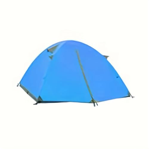 Tunnelzelte Aluminiumlegierungsstange, professionelles Bergsteigerzelt, Personen-Campingzelt, leichtes Rucksackzelt Eisfischerzelt(Blue) von LCQSYE