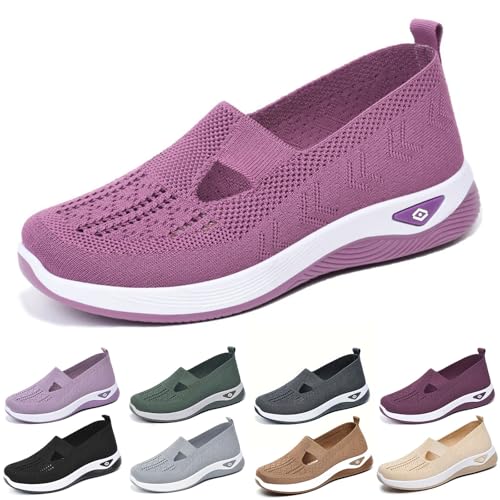 Sportschuhe Damen Fitnessstudio, Slip on Sneakers Damen Sneaker Ohne Schnürsenkel Orthopädische Schuhe Sportschuhe Turnschuhe Pflege Schuhe Krankenschwester Schuhe Weiße Sports & Outdoor Shoes von LCpddajlspig