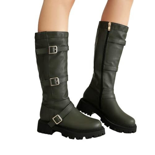 Stiefel-Weitschaft-Damen, Stiefel Weiter Schaft Damen, Weitschaftstiefel-Langschaftstiefel Schlupfstiefel Schwarz Hohe Stiefel Winterstiefel Mit Absatz Damenstiefel Cowboystiefel Long Boots von LCpddajlspig