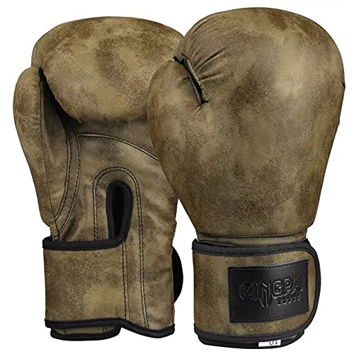 Boxhandschuhe Retro Style Erwachsene Kinder Männer und Frauen PU Leder Muay Thai MMA Sanda Fitness Kampfberuf Training Kampfhandschuhe 8OZ, 10OZ, 12OZ,Grün,12oz Boxhandschuhe Retro Style Erwachsene Kinder Männer und Frauen PU Leder Muay Thai MMA Sanda Fitness Kampfberuf Training Kampfhandschuhe 8OZ, 10OZ, 12OZ,Grün,12oz von LDLD