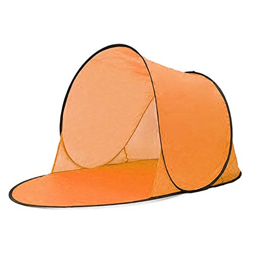 Zelt Campingzelt Pop-Up-Zelt Sommer Meer Polyester Sonnenschutz Reisen Wandern Strandzelt Garten Outdoor Wasser Camping Zubehör (Farbe: Orange) (Gr von LDLLDL