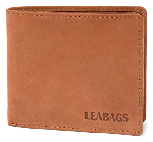 LEABAGS Leder Geldbörse Herren I Echtleder Geldbeutel I RFID Schutz I Querformat I Portmonee mit Münzfach I 11 Kartenfächer I Männer Portemonnaie mit verstärkter Naht I Nature Hellbraun LEABAGS Leder Geldbörse Herren I Echtleder Geldbeutel I RFID Schutz I Querformat I Portmonee mit Münzfach I 11 Kartenfächer I Männer Portemonnaie mit verstärkter Naht I Nature Hellbraun von LEABAGS