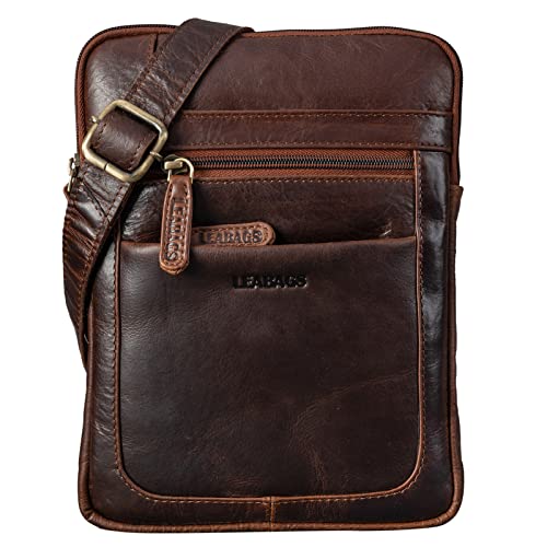 LEABAGS Leder Umhängetasche Herren & Damen I Messenger Bag mit Schultergurt I Schultertasche I Arbeitstasche I Tragetasche I Handtasche I Echtleder Tasche I Cow Saddle Horse LEABAGS Leder Umhängetasche Herren & Damen I Messenger Bag mit Schultergurt I Schultertasche I Arbeitstasche I Tragetasche I Handtasche I Echtleder Tasche I Cow Saddle Horse von LEABAGS