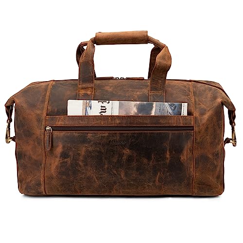 LEABAGS Leder Weekender Damen & Herren I Echtleder Premium Reisetasche I 41 l Sporttasche I Duffle Travel Gym Bag I Sporttasche I Trainingstasche I Tasche Flugzeug I groß I Vintage Rotbraun LEABAGS Leder Weekender Damen & Herren I Echtleder Premium Reisetasche I 41 l Sporttasche I Duffle Travel Gym Bag I Sporttasche I Trainingstasche I Tasche Flugzeug I groß I Vintage Rotbraun von LEABAGS