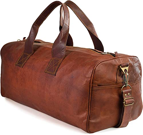LEABAGS Leder Weekender Damen & Herren I Echtleder Reisetasche I 45 L l Sporttasche I Duffle Travel I Sporttasche I Vintage Look I Trainingstasche I Tasche Flugzeug I Größe XL I Vintage Braun LEABAGS Leder Weekender Damen & Herren I Echtleder Reisetasche I 45 L l Sporttasche I Duffle Travel I Sporttasche I Vintage Look I Trainingstasche I Tasche Flugzeug I Größe XL I Vintage Braun von LEABAGS