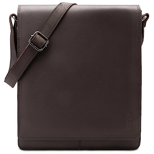 LEABAGS Leder Messenger Bag, London Vintage Herren Umhängetaschen, Echtleder Aktentasche Laptoptasche bis 13 Zoll, Umhängetasche mit Schultergurt Arbeitstasche Herren Lehrertasche LEABAGS Leder Messenger Bag, London Vintage Herren Umhängetaschen, Echtleder Aktentasche Laptoptasche bis 13 Zoll, Umhängetasche mit Schultergurt Arbeitstasche Herren Lehrertasche von LEABAGS