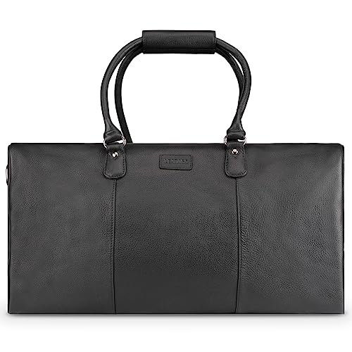 LEABAGS Leder Weekender Damen & Herren I Echtleder Premium Reisetasche I 40 l Sporttasche I Duffle Travel Gym Bag I Sporttasche I Trainingstasche I Tasche Flugzeug I groß I Nappa Schwarz LEABAGS Leder Weekender Damen & Herren I Echtleder Premium Reisetasche I 40 l Sporttasche I Duffle Travel Gym Bag I Sporttasche I Trainingstasche I Tasche Flugzeug I groß I Nappa Schwarz von LEABAGS