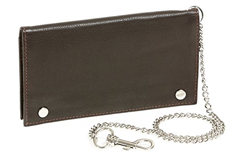 Biker Tabaktasche mit Chrom-Kette Tabakbeutel Drehertasche LEAS in echt Leder, dunkelbraun - LEAS Special Edition Biker Tabaktasche mit Chrom-Kette Tabakbeutel Drehertasche LEAS in echt Leder, dunkelbraun - LEAS Special Edition von LEAS