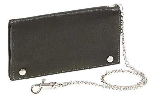 LEAS Biker Tabaktasche mit Chrom-Kette Tabakbeutel Drehertasche echt Leder, schwarz Special Edition LEAS Biker Tabaktasche mit Chrom-Kette Tabakbeutel Drehertasche echt Leder, schwarz Special Edition von LEAS