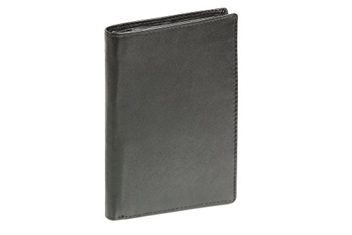 LEAS Brieftasche in Buchform Echt-Leder, schwarz Special-Edition von LEAS