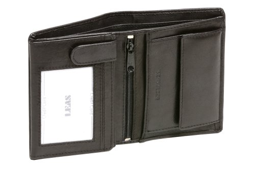 LEAS Damen und Herren Kombibörse im Hochformat Echt-Leder, schwarz Standard-Collection'' LEAS Damen und Herren Kombibörse im Hochformat Echt-Leder, schwarz Standard-Collection'' von LEAS