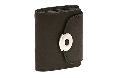 LEAS Damenbörse mit Druckknopf Echt-Leder, schwarz 13x10x3,5cm (LxBxH) Ladies-Collection LEAS Damenbörse mit Druckknopf Echt-Leder, schwarz 13x10x3,5cm (LxBxH) Ladies-Collection von LEAS
