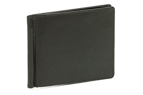 LEAS Dollar Clip Geldscheinklammer Geldklammer Money Clip ohne Kleingeldfach Echt-Leder, schwarz Special Edition von LEAS