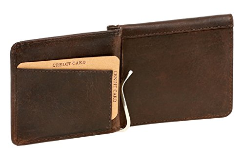 LEAS Dollar- & Money Clip Geldscheinklammer m. Münzfach im Vintage-Style Echt-Leder, braun Vintage-Collection LEAS Dollar- & Money Clip Geldscheinklammer m. Münzfach im Vintage-Style Echt-Leder, braun Vintage-Collection von LEAS
