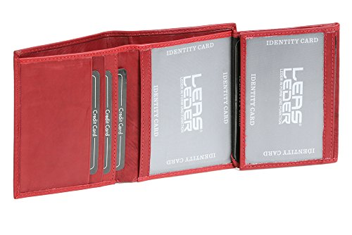LEAS Ausweis- & Kreditkartenmappe in hochwertiger Ausführung Echt-Leder, cherry/rot Card-Collection LEAS Ausweis- & Kreditkartenmappe in hochwertiger Ausführung Echt-Leder, cherry/rot Card-Collection von LEAS