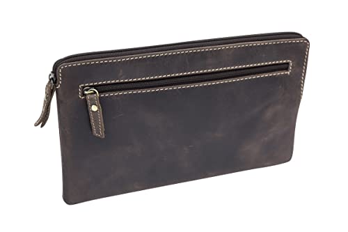 LEAS Banktasche & Geldtasche im Vintage-Style Echt-Leder, braun Special-Edition LEAS Banktasche & Geldtasche im Vintage-Style Echt-Leder, braun Special-Edition von LEAS