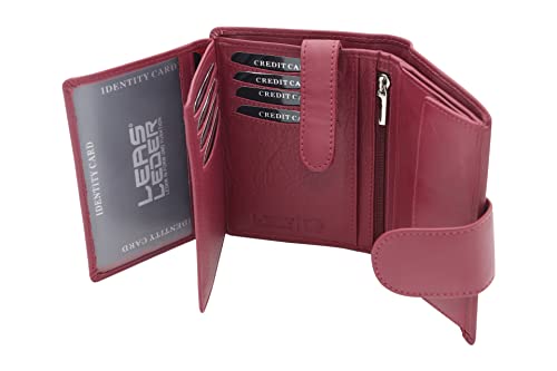 LEAS Damenbörse und Herrenbörse mit Außenriegel im Hochformat Echt-Leder, rot Special-Edition, Rot, 12,5x9cm LEAS Damenbörse und Herrenbörse mit Außenriegel im Hochformat Echt-Leder, rot Special-Edition, Rot, 12,5x9cm von LEAS