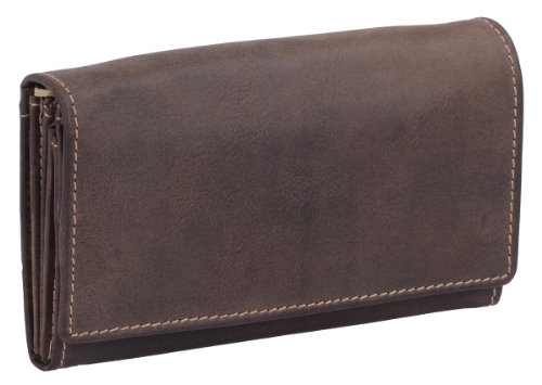 LEAS Damenbörse mit RFID Schutzfolie gegen Datendiebstahl Echt-Leder, dunkelbraun Vintage-Collection LEAS Damenbörse mit RFID Schutzfolie gegen Datendiebstahl Echt-Leder, dunkelbraun Vintage-Collection von LEAS