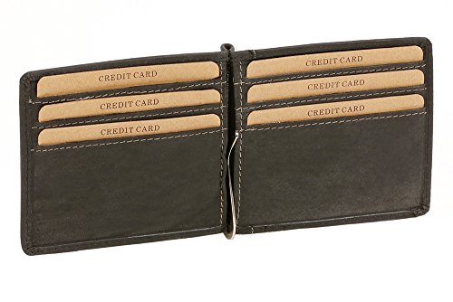 LEAS Dollar- & Money Clip Geldscheinklammer dünn im Vintage-Style Echt-Leder, schwarz Vintage-Collection LEAS Dollar- & Money Clip Geldscheinklammer dünn im Vintage-Style Echt-Leder, schwarz Vintage-Collection von LEAS