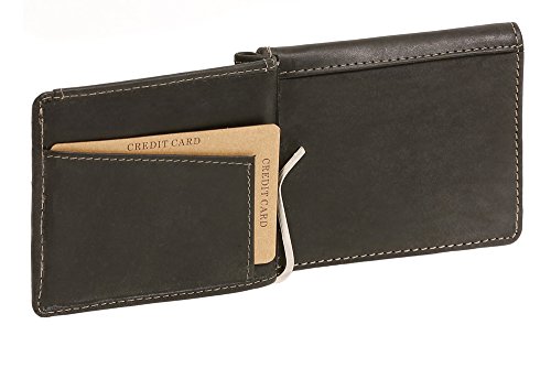 LEAS Dollar- & Money Clip Geldscheinklammer m. Münzfach im Vintage-Style Echt-Leder, schwarz Vintage-Collection LEAS Dollar- & Money Clip Geldscheinklammer m. Münzfach im Vintage-Style Echt-Leder, schwarz Vintage-Collection von LEAS