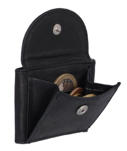 Extra kleine Minibörse LEAS in Echt-Leder, schwarz - LEAS Mini-Edition Extra kleine Minibörse LEAS in Echt-Leder, schwarz - LEAS Mini-Edition von LEAS