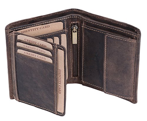 LEAS Herren Geldbeutel Natur mit Geschenkbox Echt-Leder, Dunkelbraun Vintage-Collection LEAS Herren Geldbeutel Natur mit Geschenkbox Echt-Leder, Dunkelbraun Vintage-Collection von LEAS