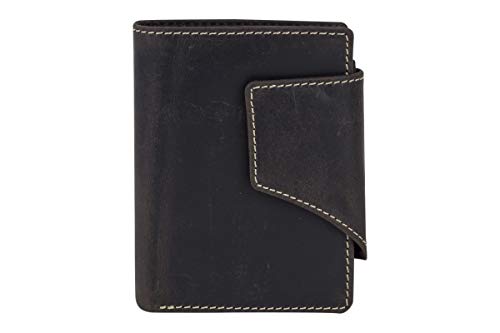 LEAS Herren und Damen Geldbörse mit Verschluss Geschenkbox Echt-Leder, braun Vintage-Collection LEAS Herren und Damen Geldbörse mit Verschluss Geschenkbox Echt-Leder, braun Vintage-Collection von LEAS