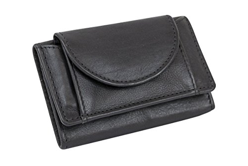 LEAS Kleine Minibörse sehr dünn, flaches Portemonnaie mit RFID Schutz, Block Folie mit Geschenk Box Echt-Leder, schwarz 9,5x6,5cm (LxB) LEAS Kleine Minibörse sehr dünn, flaches Portemonnaie mit RFID Schutz, Block Folie mit Geschenk Box Echt-Leder, schwarz 9,5x6,5cm (LxB) von LEAS