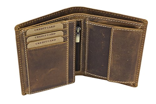 LEAS Kombibörse Echt-Leder, braun Vintage-Collection LEAS Kombibörse Echt-Leder, braun Vintage-Collection von LEAS