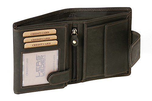 LEAS Kombibörse mit Außenverschluss im Hochformat MCL in Echt-Leder, schwarz Basic-Vintage-Collection LEAS Kombibörse mit Außenverschluss im Hochformat MCL in Echt-Leder, schwarz Basic-Vintage-Collection von LEAS