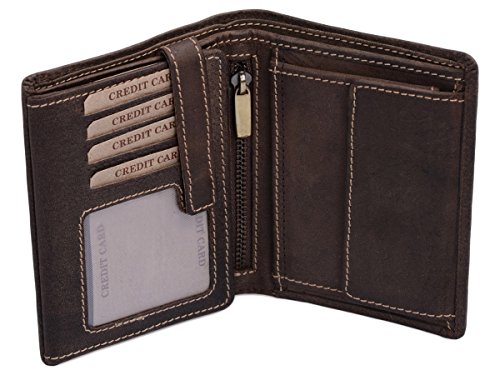 LEAS Kombibörse mit Riegel und Geschenkbox im Vintage-Stil in Echt-Leder, braun LEAS Kombibörse mit Riegel und Geschenkbox im Vintage-Stil in Echt-Leder, braun von LEAS