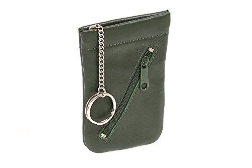 LEAS Schnappschlüsseltasche Schlüsselglocke Echt-Leder, grün Special Edition LEAS Schnappschlüsseltasche Schlüsselglocke Echt-Leder, grün Special Edition von LEAS