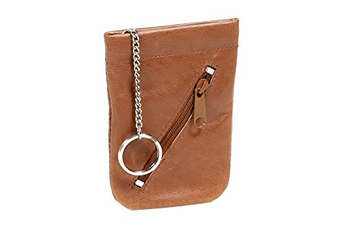 LEAS Schnappschlüsseltasche Schlüsselglocke Echt-Leder, cognac Special Edition LEAS Schnappschlüsseltasche Schlüsselglocke Echt-Leder, cognac Special Edition von LEAS