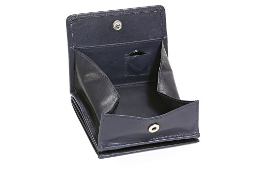 LEAS Wiener-Schachtel im Ausweis-Format mit großer Kleingeldschütte, Echt-Leder, dunkelblau Special Edition LEAS Wiener-Schachtel im Ausweis-Format mit großer Kleingeldschütte, Echt-Leder, dunkelblau Special Edition von LEAS