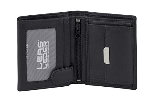 LEAS Mini Geldbörse mit Riegel extra dünn im Hochformat Echt-Leder, schwarz Mini-Edition LEAS Mini Geldbörse mit Riegel extra dünn im Hochformat Echt-Leder, schwarz Mini-Edition von LEAS