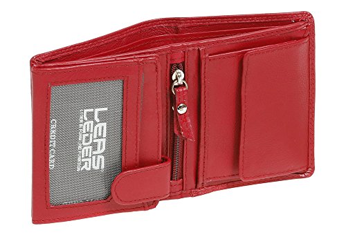 LEAS Mini-Kombibörse RFID Schutz Echt-Leder, rot Mini-Edition LEAS Mini-Kombibörse RFID Schutz Echt-Leder, rot Mini-Edition von LEAS