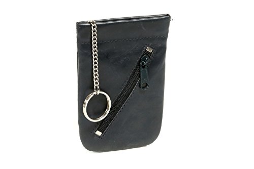 LEAS Schnappschlüsseltasche Schlüsselglocke Echt-Leder, dunkelblau Special Edition LEAS Schnappschlüsseltasche Schlüsselglocke Echt-Leder, dunkelblau Special Edition von LEAS