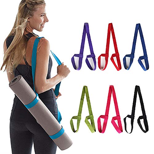 LEDGOO Tragbar Yogamatte Tragegurt Trageband Tragbar Verstellbarer Gym Yoga Mat Strap für alle Yoga Matten Größen (ohne Matte) von LEDGOO