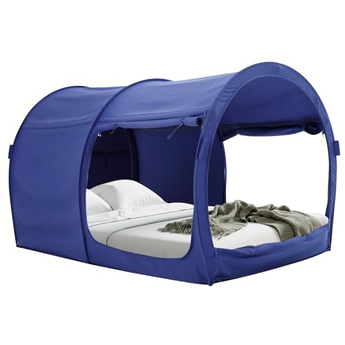 LEEDOR Bettzelt Traumzelte Betthimmel Unterschlupf Kabine Indoor Privatsphäre Warm Atmungsaktiv Pop Up Volle Größe für Kinder und Erwachsene zum Patent angemeldet Marineblau (Matratze Nicht im LEEDOR Bettzelt Traumzelte Betthimmel Unterschlupf Kabine Indoor Privatsphäre Warm Atmungsaktiv Pop Up Volle Größe für Kinder und Erwachsene zum Patent angemeldet Marineblau (Matratze Nicht im von LEEDOR
