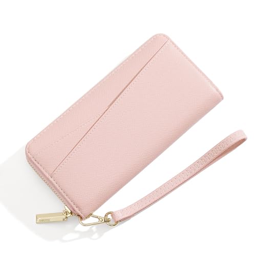 LEEXTON Große Kapazität Leder Damen Geldbörse, Lang Portmonee Gross Frauen Clutch RFID Schutz mit 12 Kartenfächer und Handgelenkband LEEXTON Große Kapazität Leder Damen Geldbörse, Lang Portmonee Gross Frauen Clutch RFID Schutz mit 12 Kartenfächer und Handgelenkband von LEEXTON