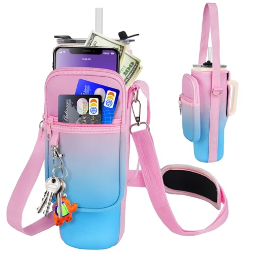 LEFOR·Z Tasche für Stanley Cup und zubehör,40 oz Wasserflaschen-Tragetasche mit Handytasche Verstellbarem Schultergurt,kompatibel mit Stanley,Meoky Trinkbecher Geeignet Zum Wandern Laufen Radfahren LEFOR·Z Tasche für Stanley Cup und zubehör,40 oz Wasserflaschen-Tragetasche mit Handytasche Verstellbarem Schultergurt,kompatibel mit Stanley,Meoky Trinkbecher Geeignet Zum Wandern Laufen Radfahren von LEFOR·Z