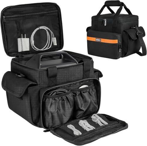 LEFOR·Z Tragetasche kompatibel mit Jackery Explorer 240/300/160/GOLABS R300/Anker 521 tragbarem Kraftwerk, wasserdichte Reiseaufbewahrungstasche mit Mehreren Taschen für Zubehör (nur Tasche) LEFOR·Z Tragetasche kompatibel mit Jackery Explorer 240/300/160/GOLABS R300/Anker 521 tragbarem Kraftwerk, wasserdichte Reiseaufbewahrungstasche mit Mehreren Taschen für Zubehör (nur Tasche) von LEFOR·Z