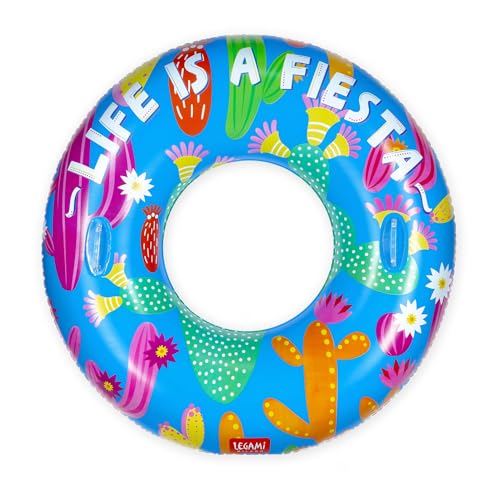 Legami - Aufblasbarer Schwimmring für Pool, Maxi-Donut für Jugendliche und Erwachsene, aufblasbares Zubehör für Meer, Strand, trägt bis zu 80 kg, Schwimmring in Form eines Schwimmrings, Durchmesser Legami - Aufblasbarer Schwimmring für Pool, Maxi-Donut für Jugendliche und Erwachsene, aufblasbares Zubehör für Meer, Strand, trägt bis zu 80 kg, Schwimmring in Form eines Schwimmrings, Durchmesser von LEGAMI