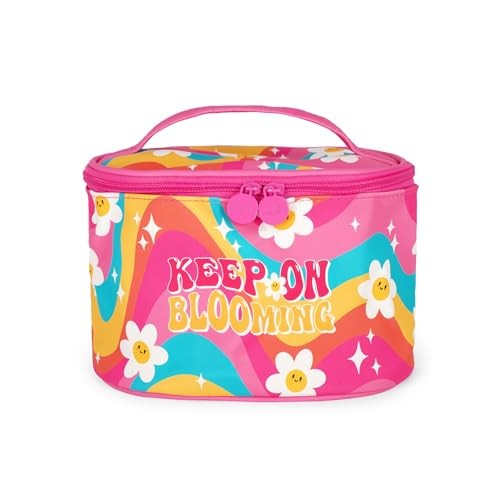 Legami - Beauty Case Hello Beauty, geräumige Make-up-Tasche, Reißverschluss, Innentaschen, Bürstenhalter, Reise-Beauty-Tasche, Daisy-Motiv, 21 x 19 cm, Rosa, Beauty Case Legami - Beauty Case Hello Beauty, geräumige Make-up-Tasche, Reißverschluss, Innentaschen, Bürstenhalter, Reise-Beauty-Tasche, Daisy-Motiv, 21 x 19 cm, Rosa, Beauty Case von LEGAMI