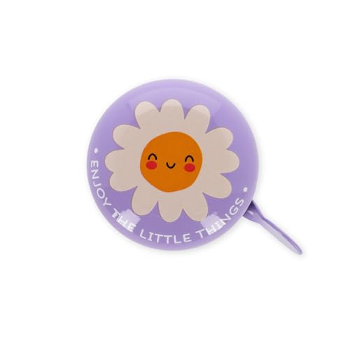 Legami Fahrradklingel – Bike Bell, Fahrradhupe für Kinder, robust, Daisy-Motiv, Violett Legami Fahrradklingel – Bike Bell, Fahrradhupe für Kinder, robust, Daisy-Motiv, Violett von LEGAMI