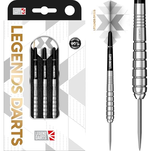 LEGEND DARTS Dartpfeile mit Stahlspitze, 90 % Wolfram, Pro-Serie, V8, konisch, 23 g. LEGEND DARTS Dartpfeile mit Stahlspitze, 90 % Wolfram, Pro-Serie, V8, konisch, 23 g. von LEGEND DARTS