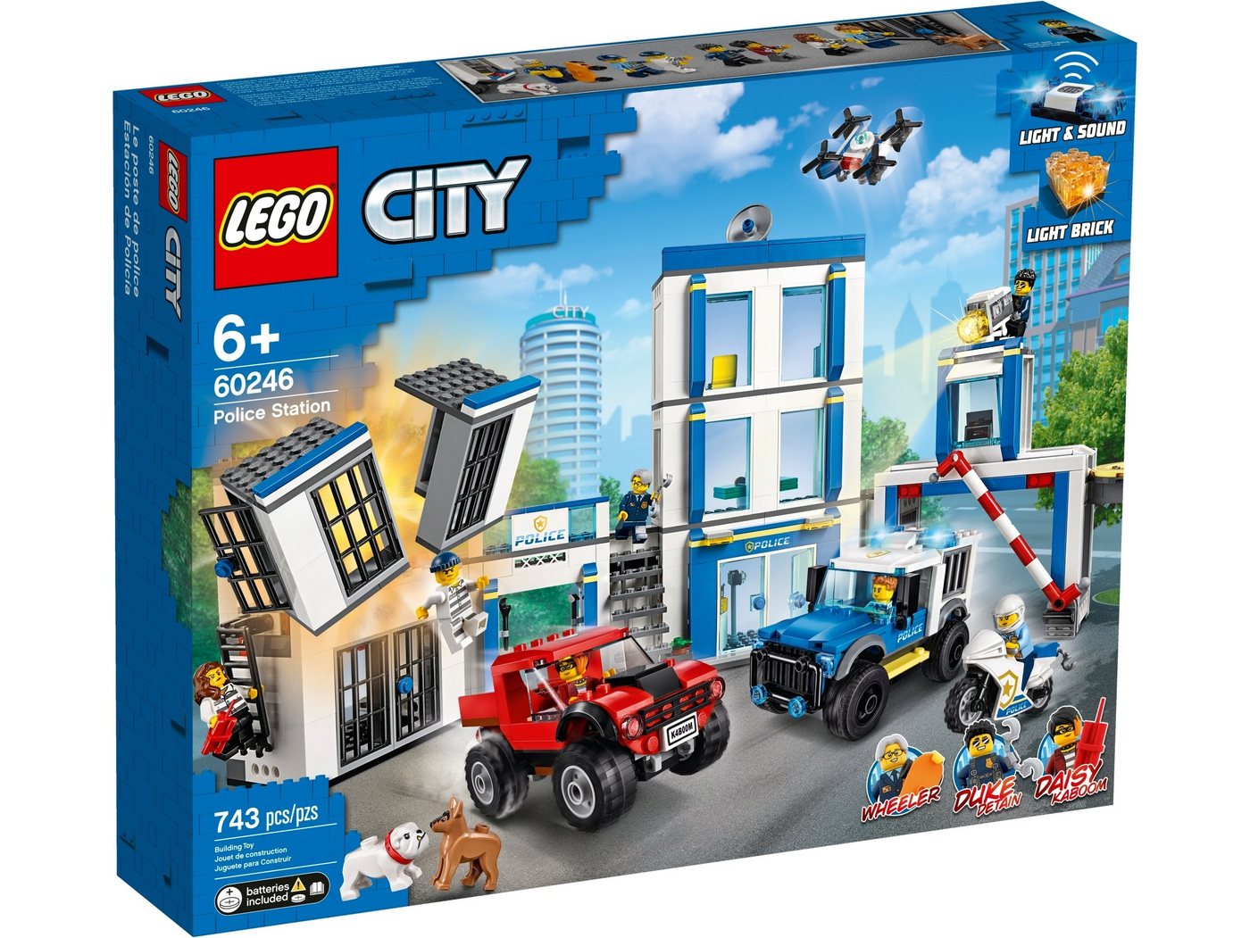 LEGO® Konstruktionsspielsteine LEGO® City 60246 Polizeistation, (743 St) von LEGO®