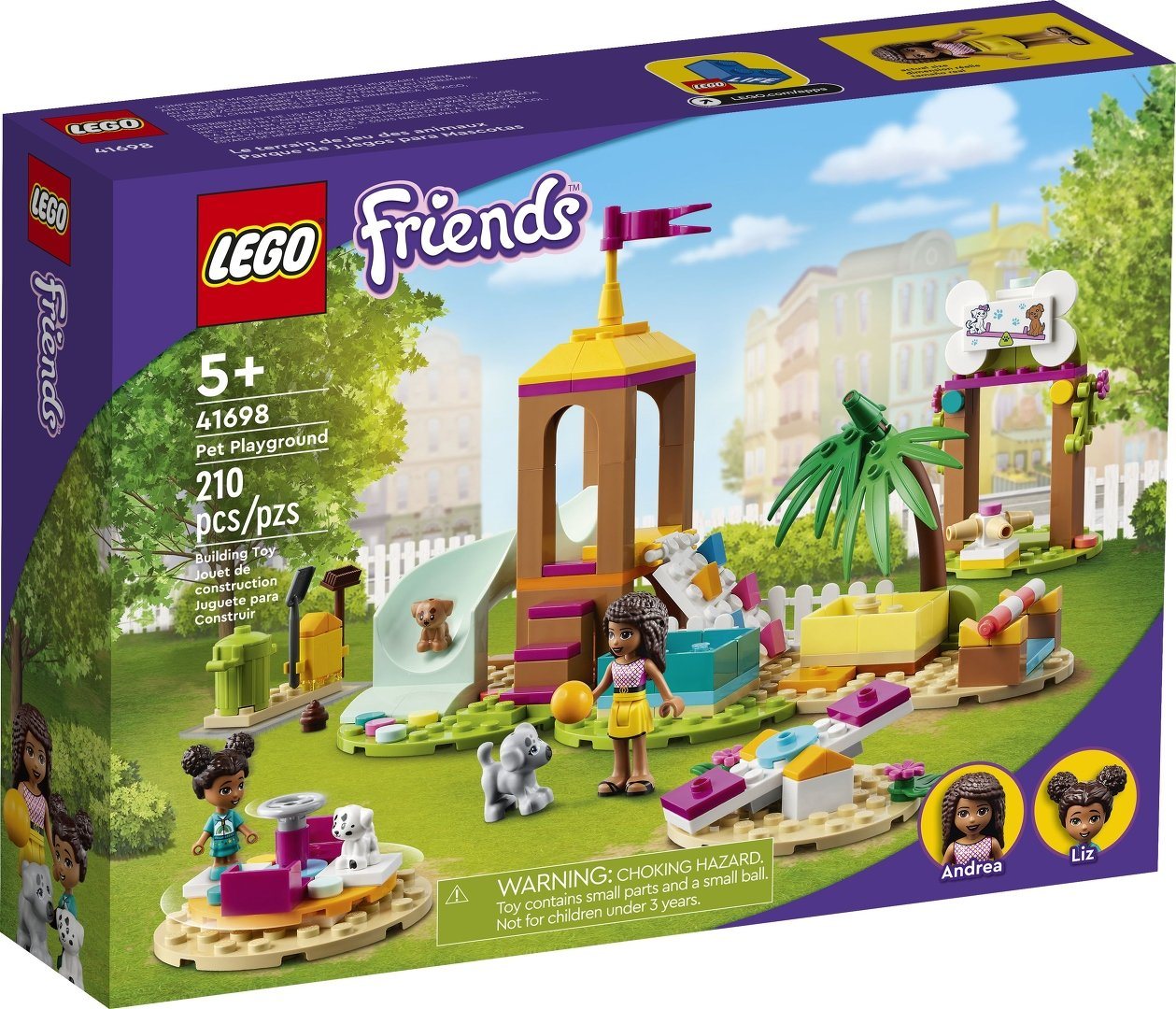 LEGO® Konstruktionsspielsteine LEGO® Friends 41698 Tierspielplatz, (210 St) von LEGO®